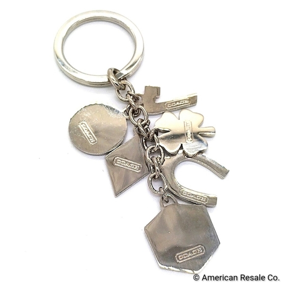 Vintage COACH Lucky Multi Charms Keychain Fob Purse Charm-Unisex - Picture 5 of 7